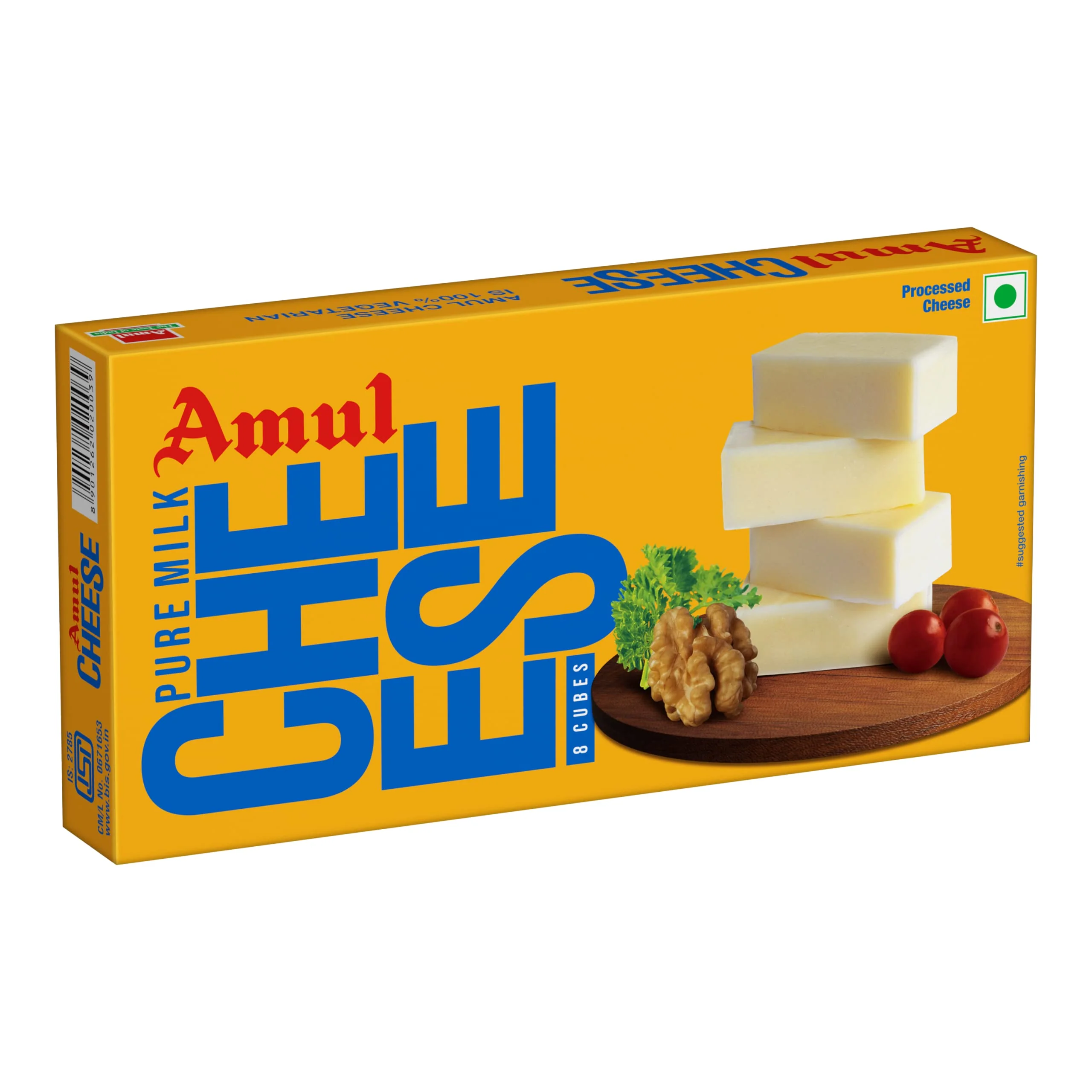 Amul Processed Cheese - Chiplets Cubes 200 g (8 Cubes)