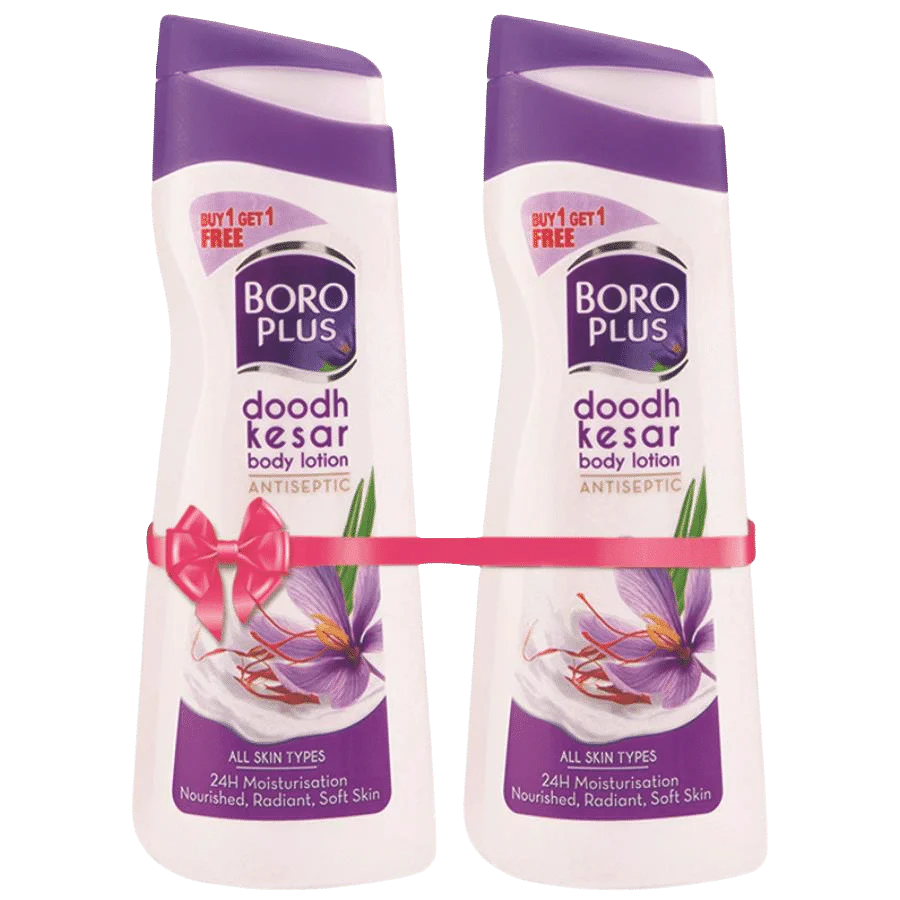 BoroPlus Kesar Doodh Body Lotion 400 ml (Buy 1 Get 1 Free)