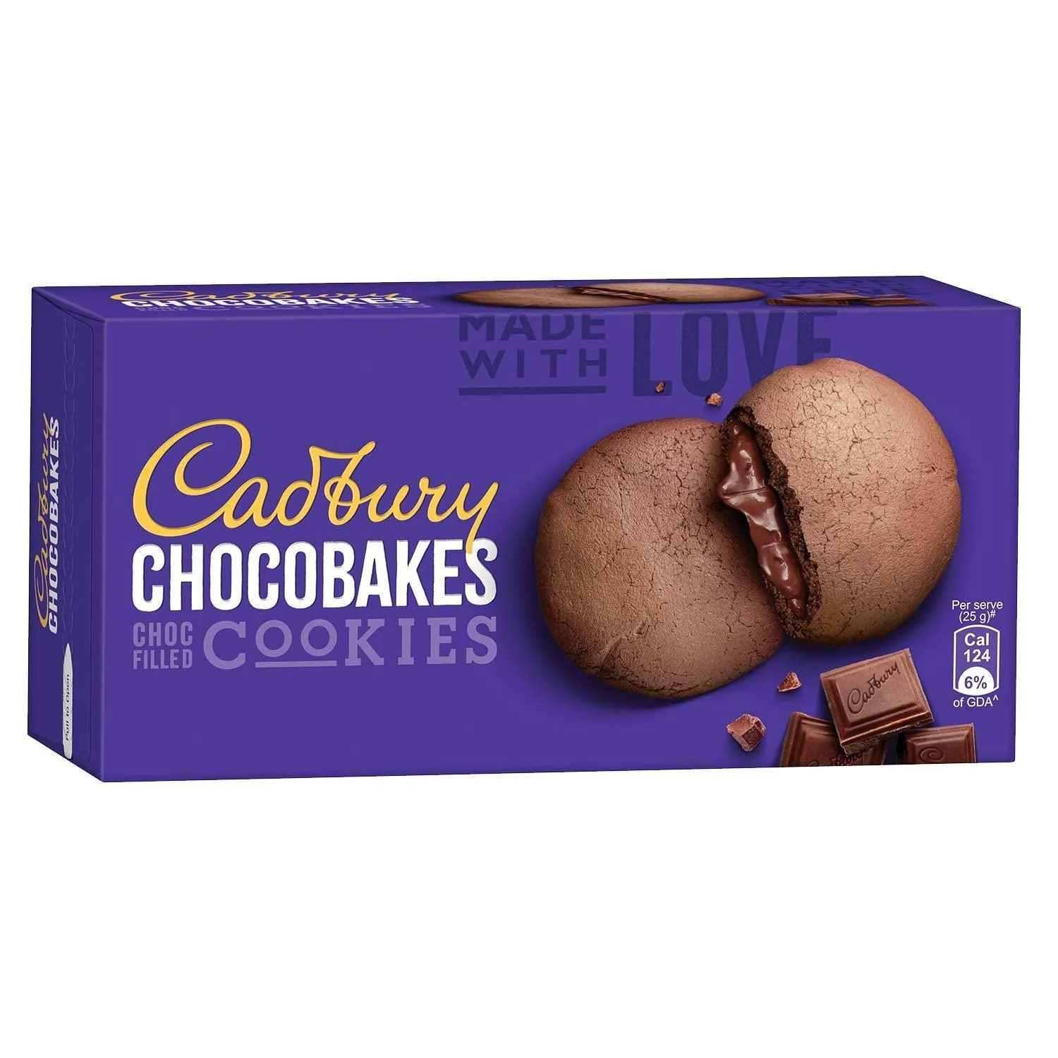 Cadbury Chocobakes Choc Filled Cookies 75 g