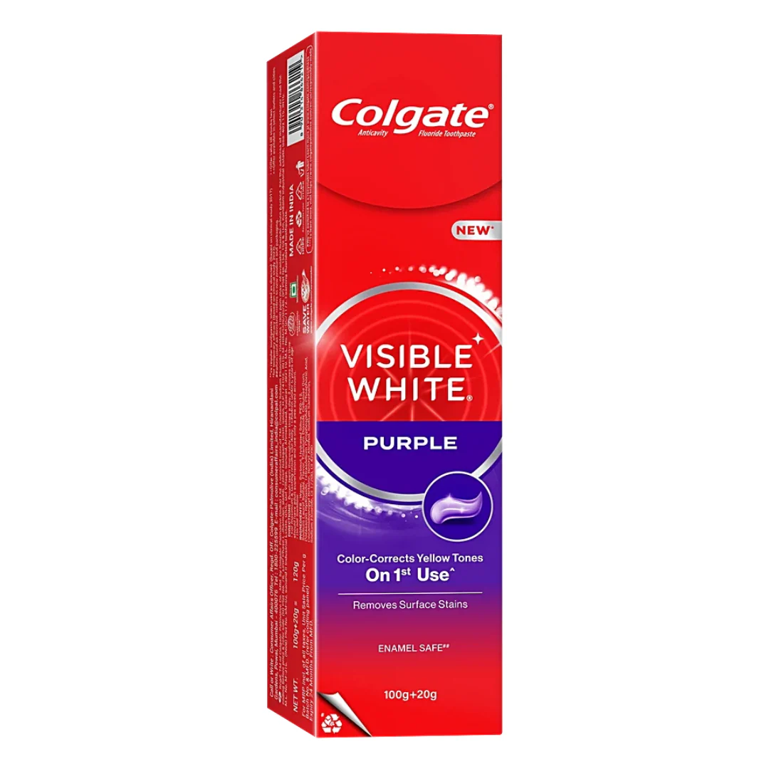 Colgate Visible White Purple Toothpaste 60 g - Image 2