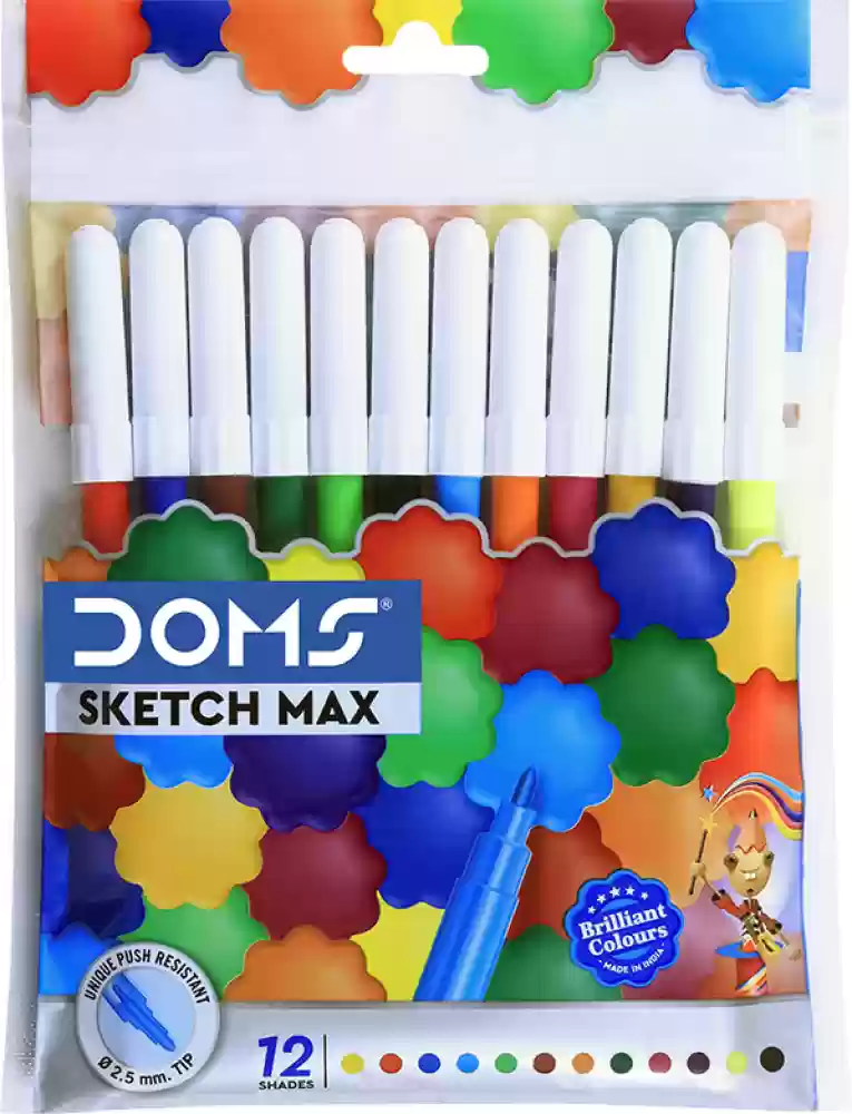 Doms Sketch Pen 12 Shades - Image 2