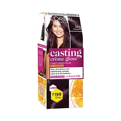 L'Oreal Paris Casting Creme Gloss Shade 316 Burgundy 25 g + 20 ml