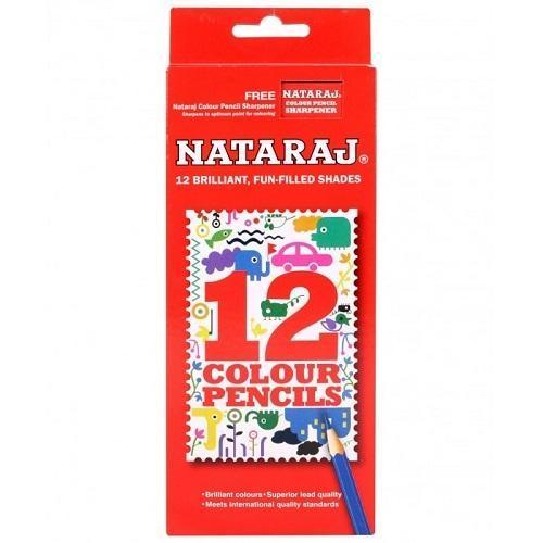 Nataraj 12 Colour Pencils With Sharpener