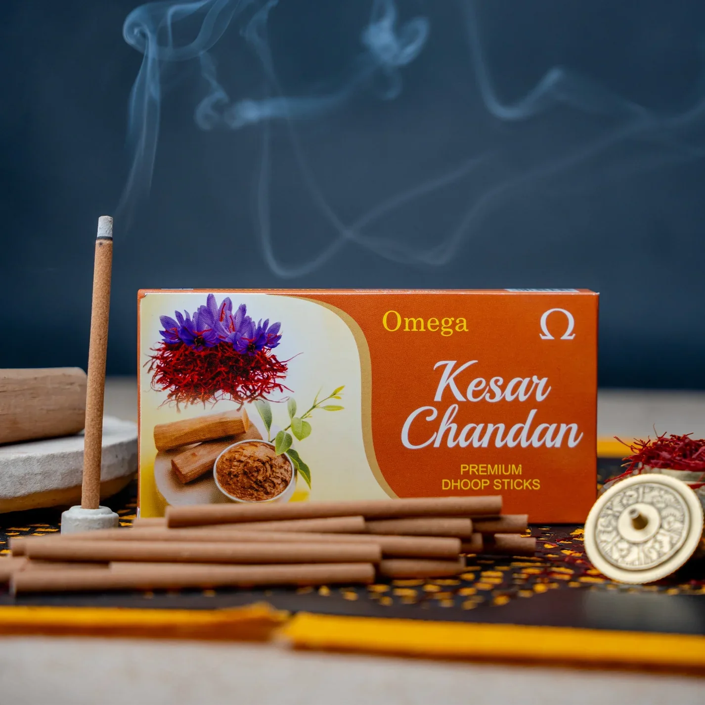 Omega Kesar Chandan Dhoop Sticks 50 g