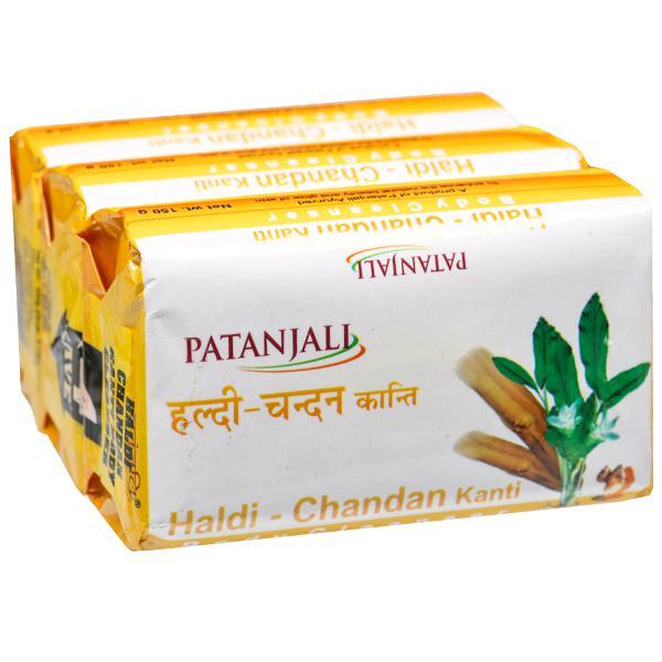 Patanjali Haldi Chandan Kanti - Body Cleanser Soap - Image 2