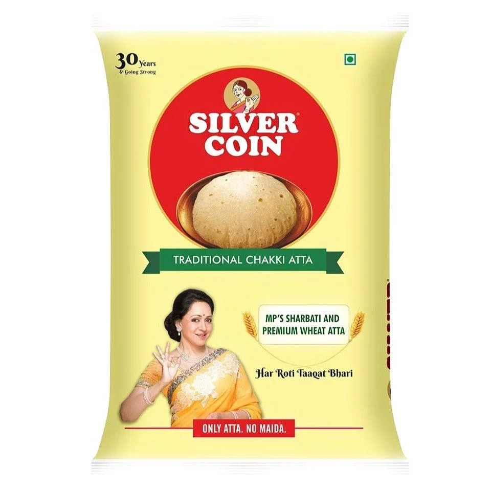 Silver Coin Traditional Chakki Atta 5 kg