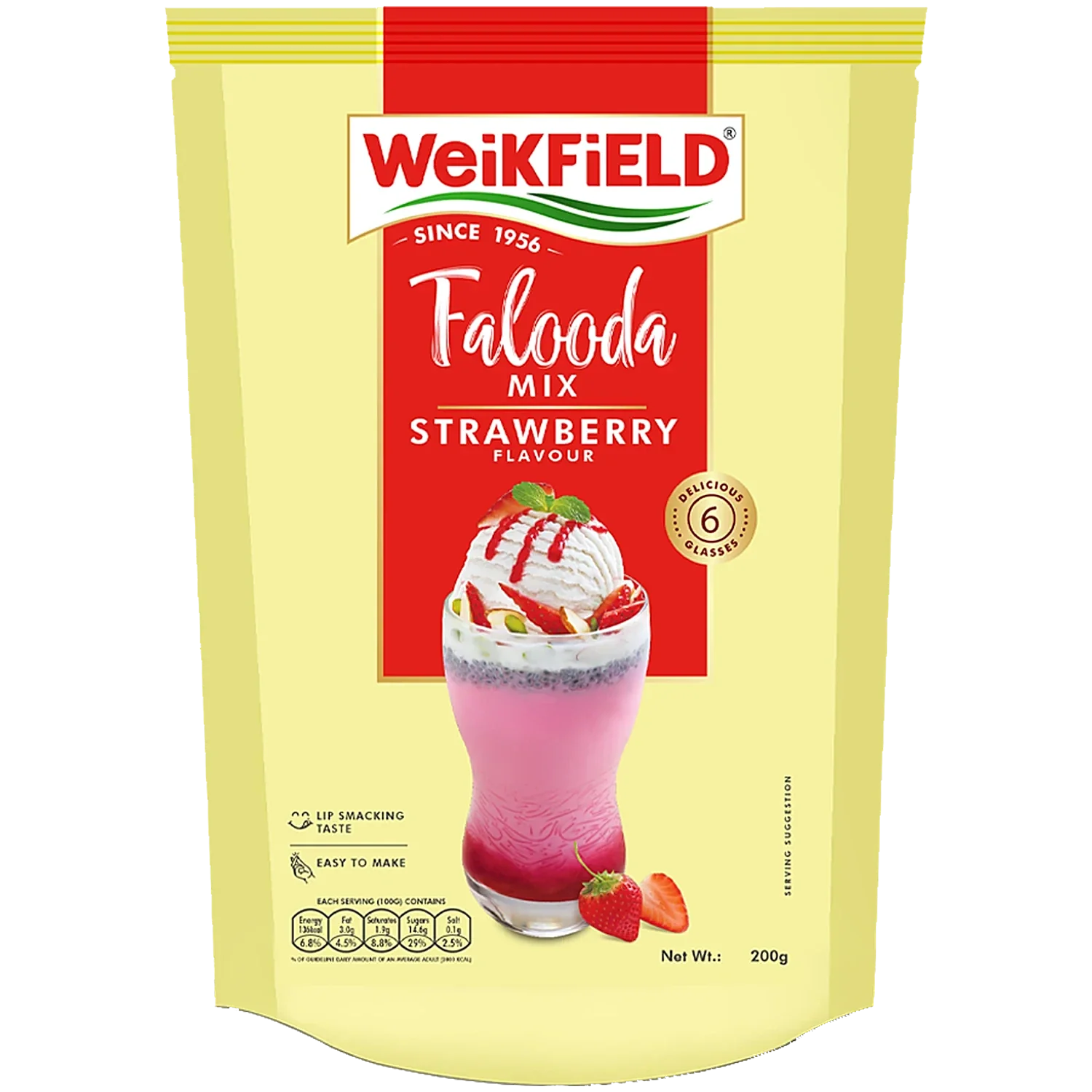 Weikfield Strawberry Falooda Mix 200 g